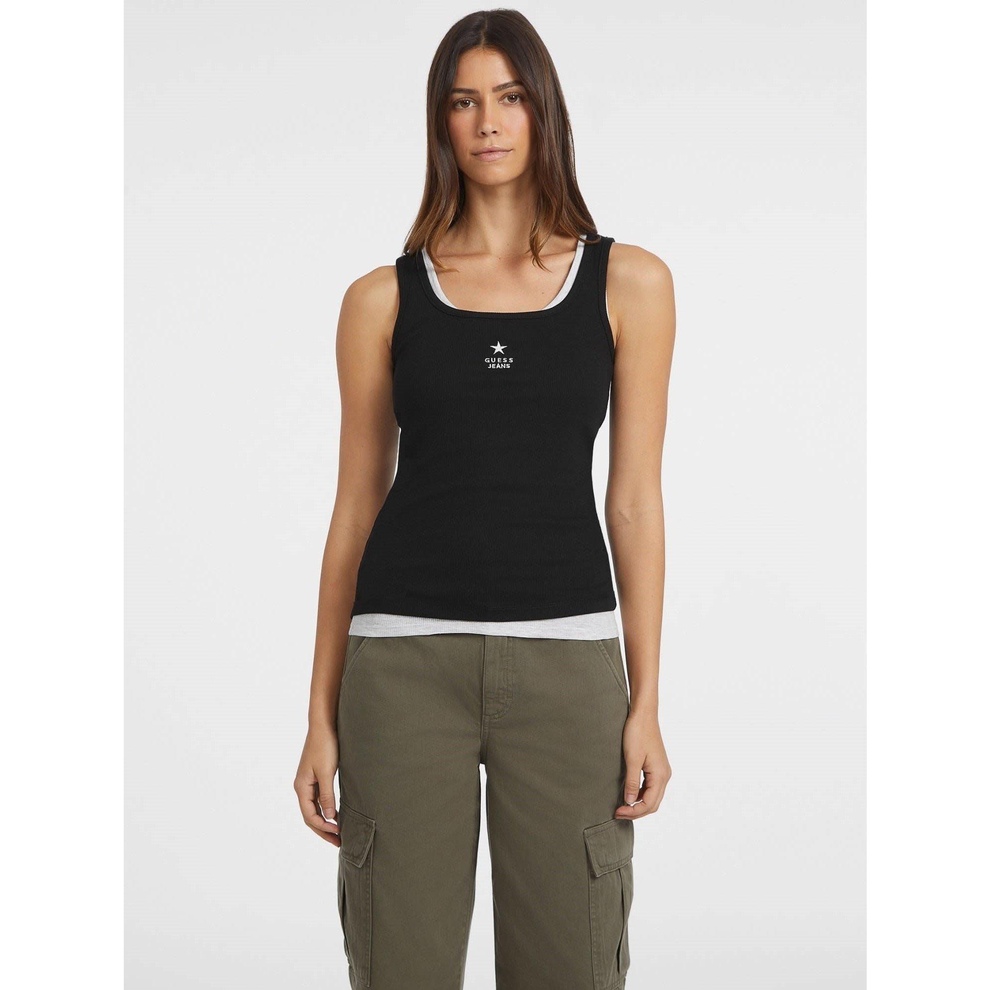 Guess Embroidered Star Tank Top