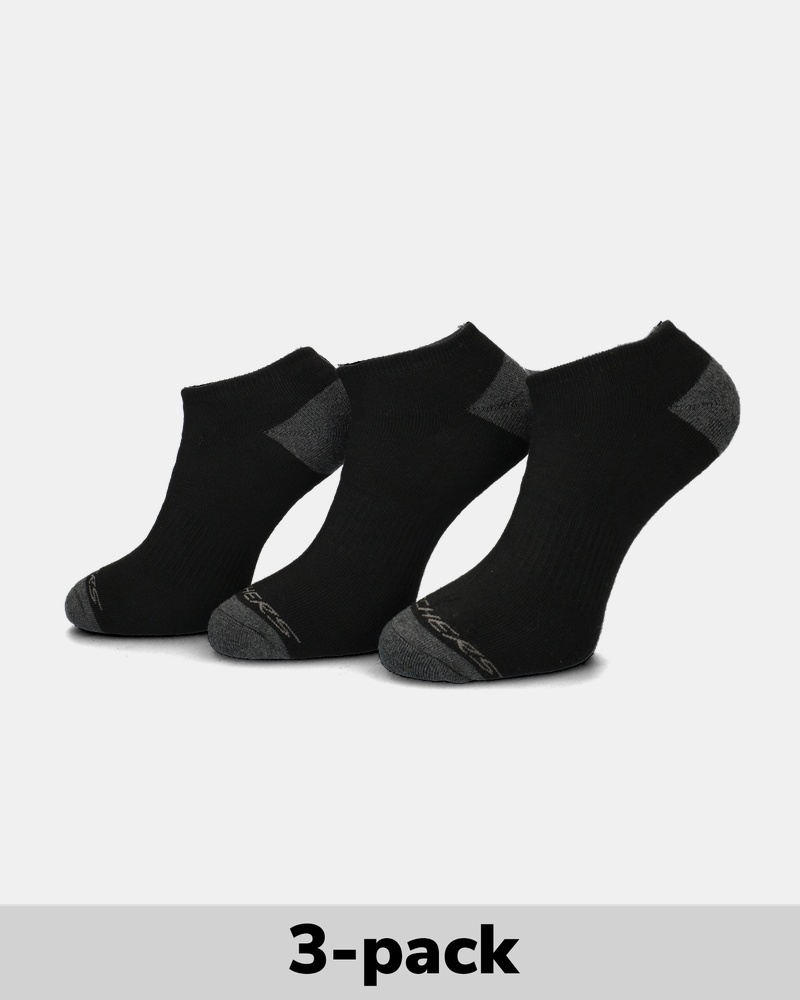 Skechers 6-Pack Enkelsokken Accessoires  - zwart