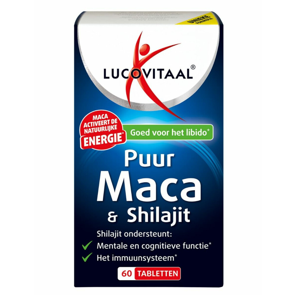 Lucovitaal Maca & Shilajit Puur 60 tabletten