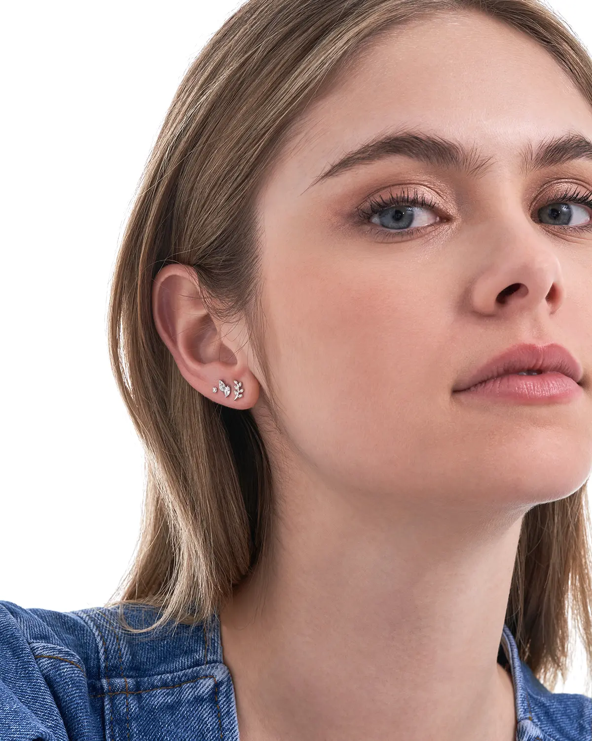 Ohrstecker-Set - Silver Spark