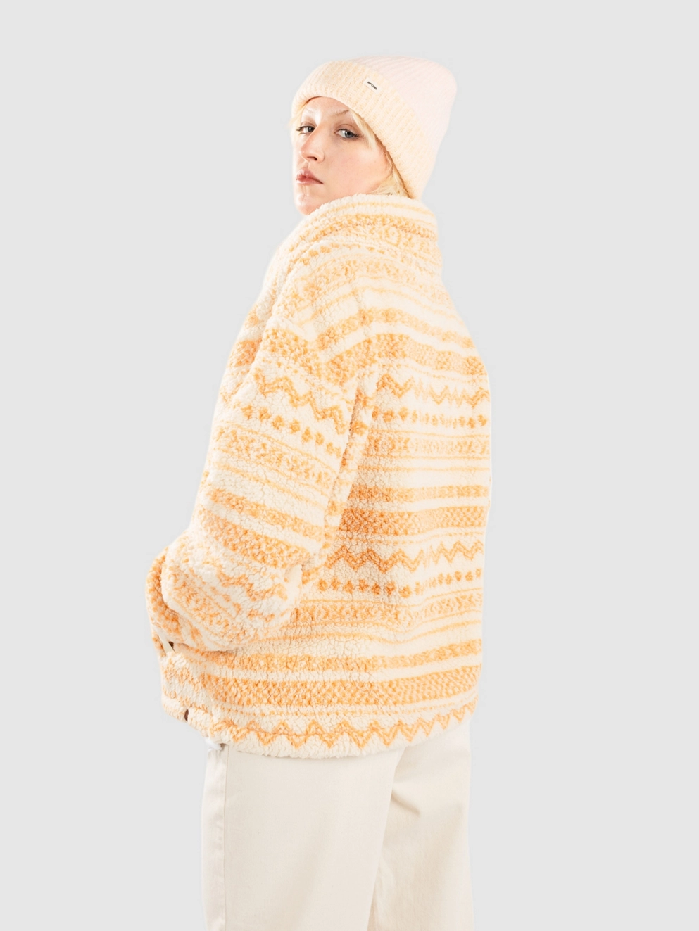 Rip Curl La Isla Polar Fleece Zip Hoodie off white
