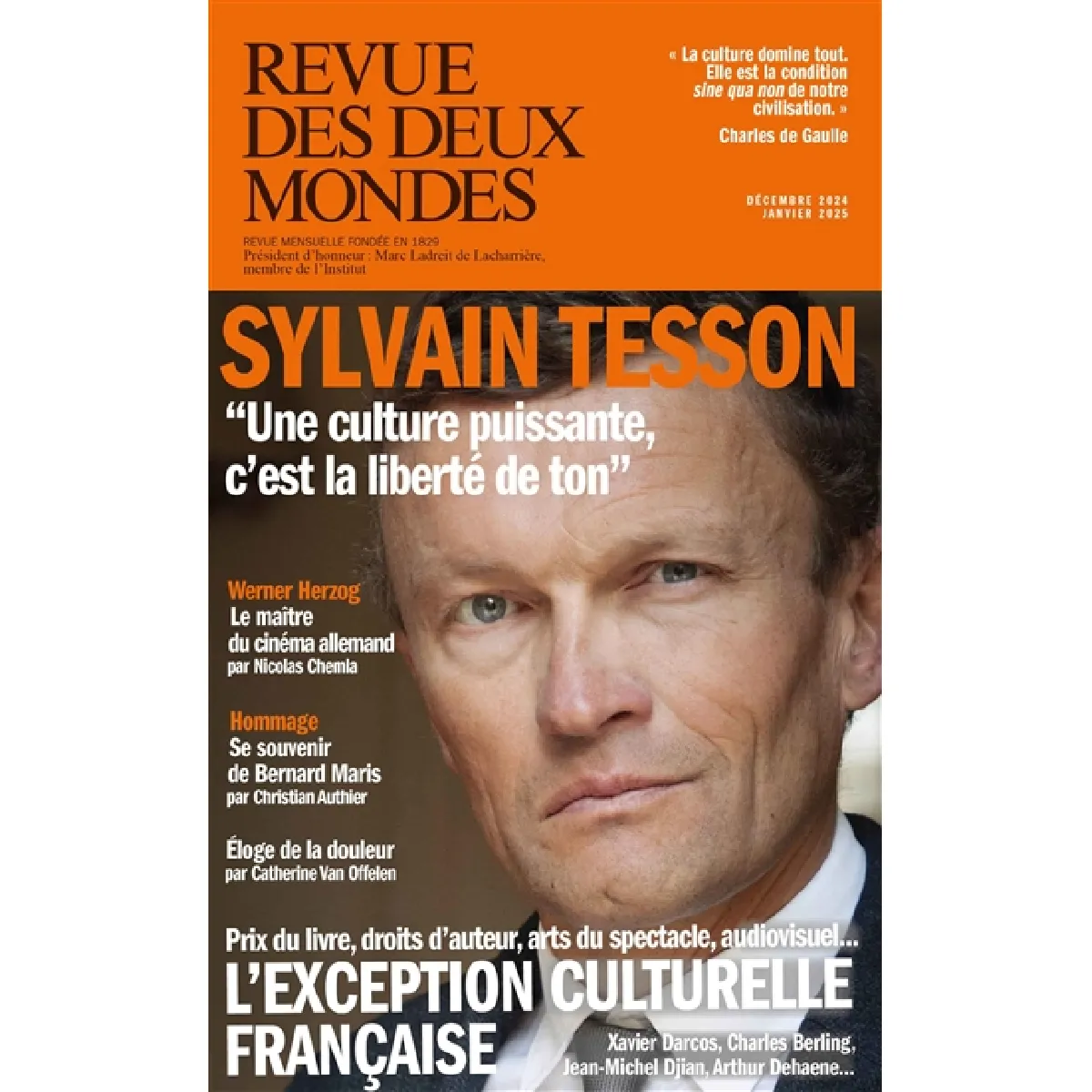 Revue des deux mondes. L'exception culturelle française : prix du livre, droits d'auteur, arts du spectacle, audiovisuel... · Occasion