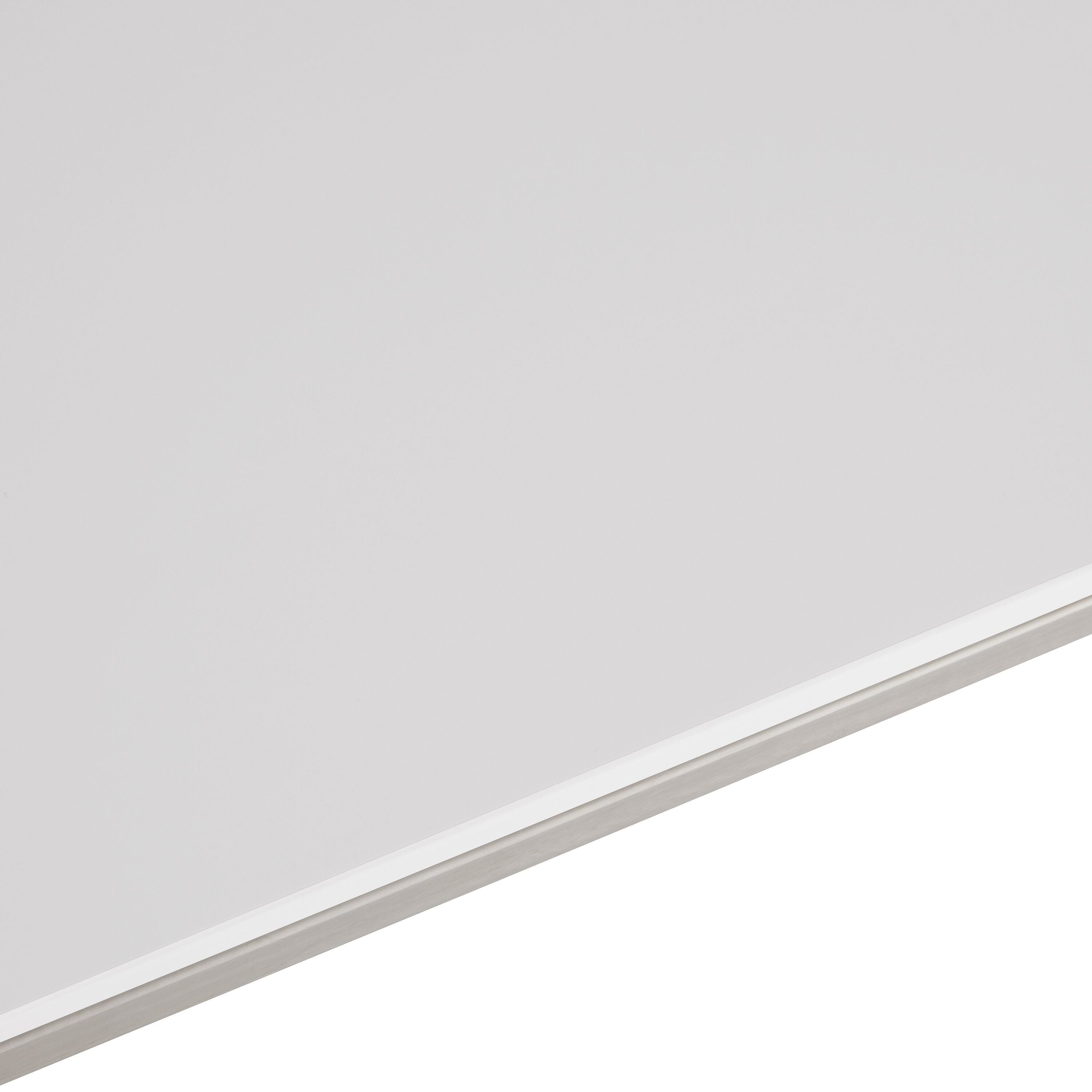 AVEA Salontisch - grau / Edelstahl / B: 120.0 cm x T: 70.0 cm x H: 44.0 cm