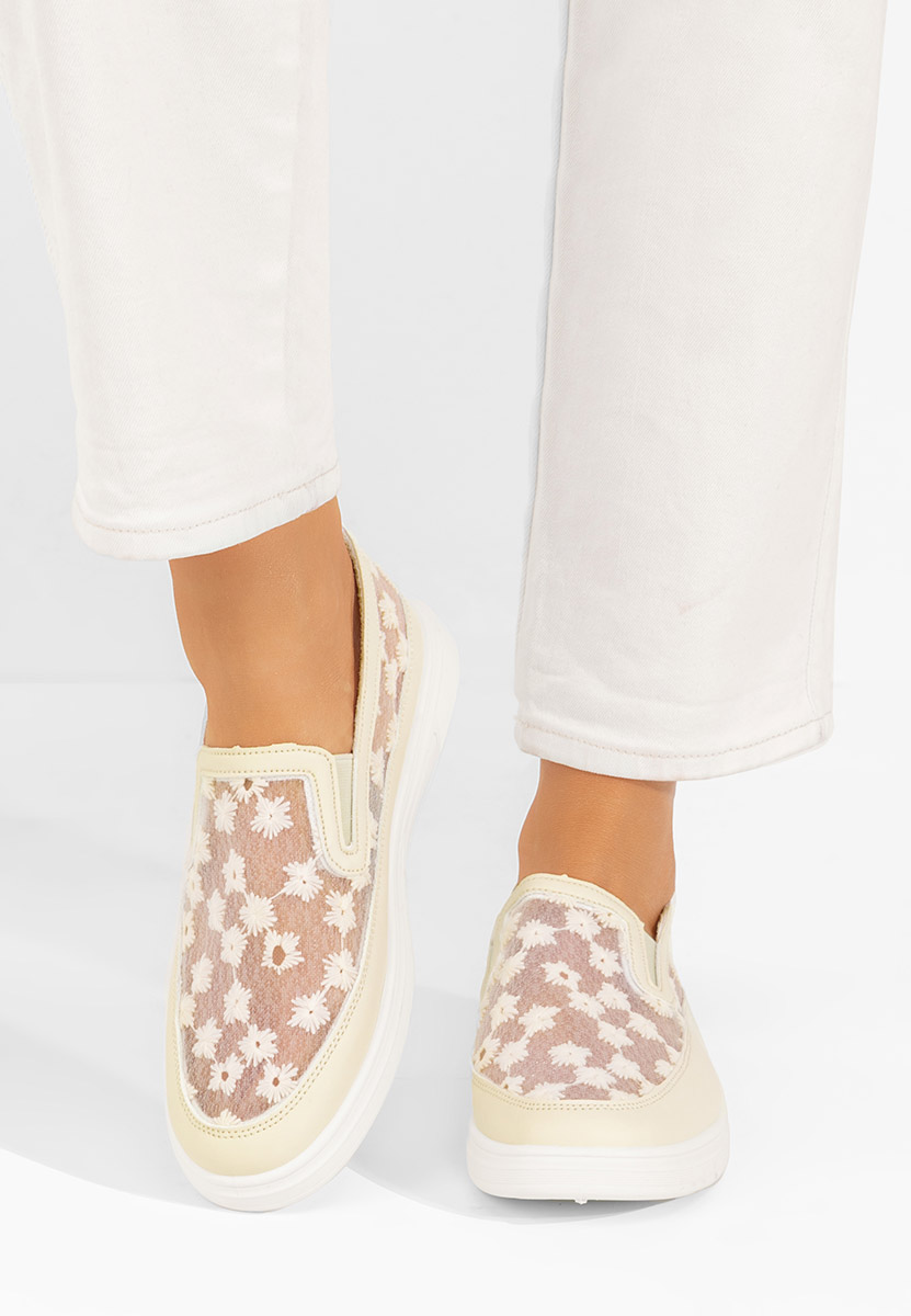 Chaussures casual femme beige Latyssa