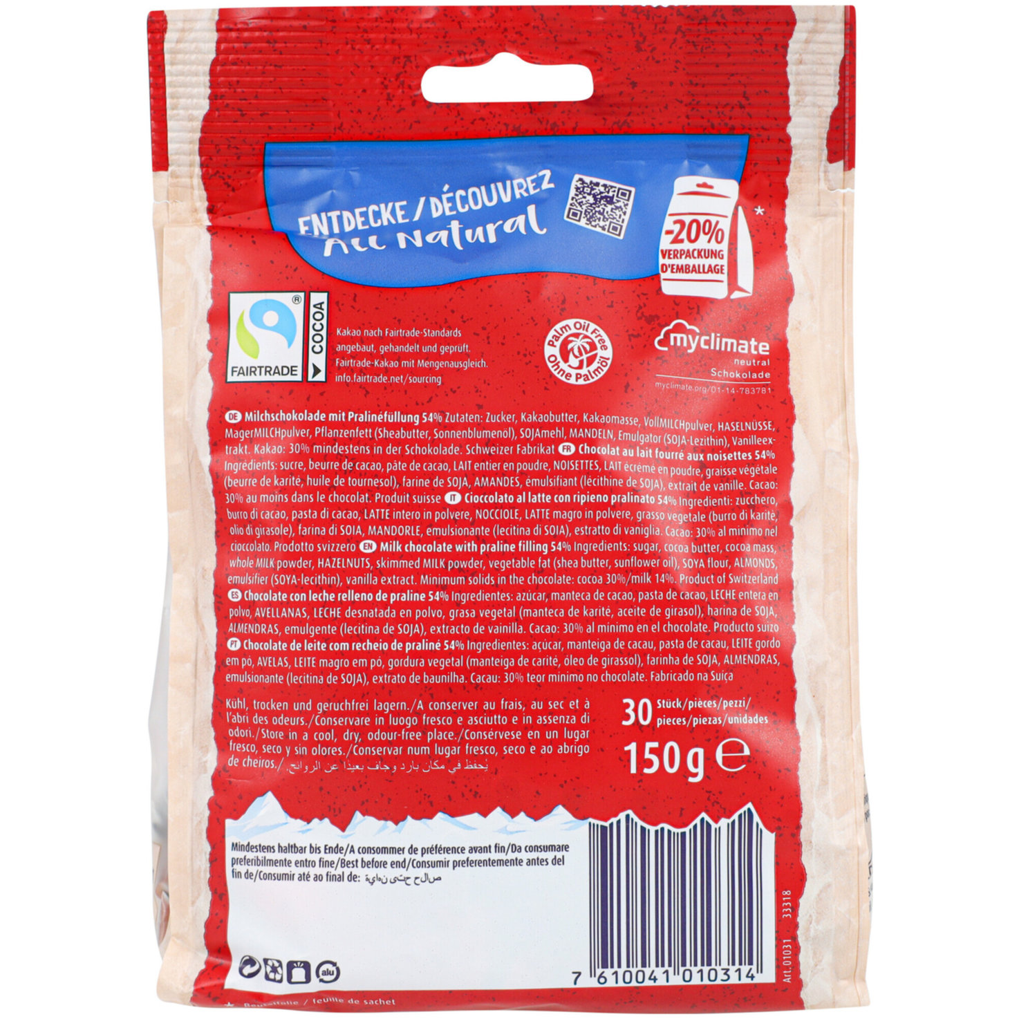 Munz Schokoladen Glückskäfer Mini 30 Stück