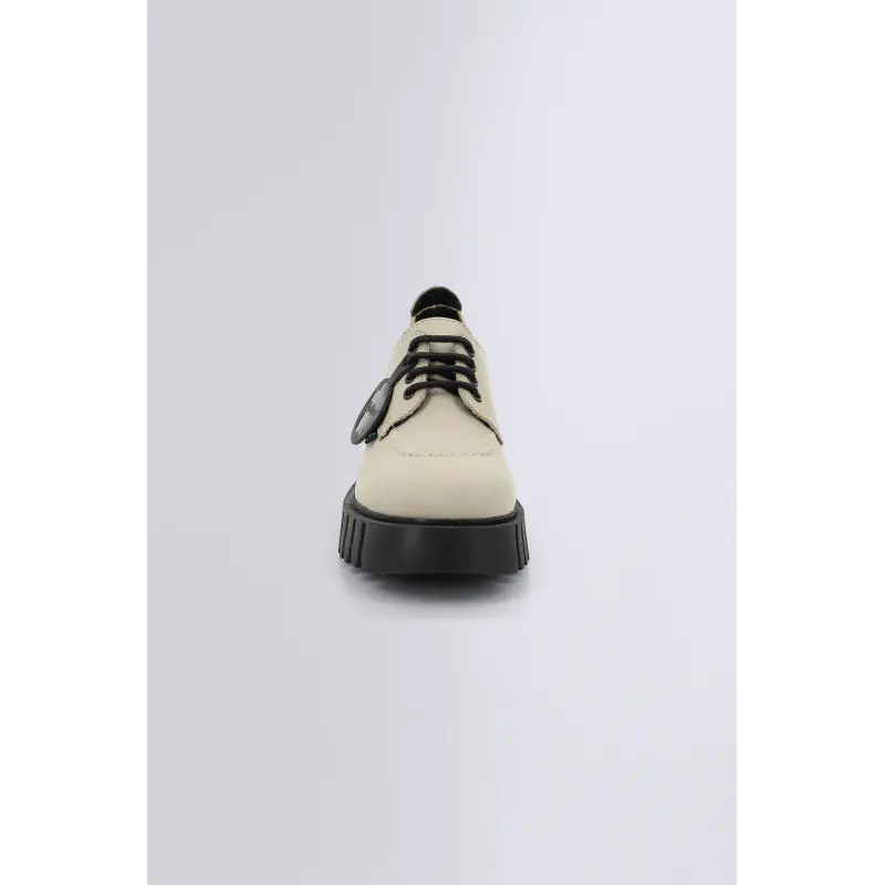 KICK FAMOUS BEIGE TAUPE DERBIES Cuir Femme