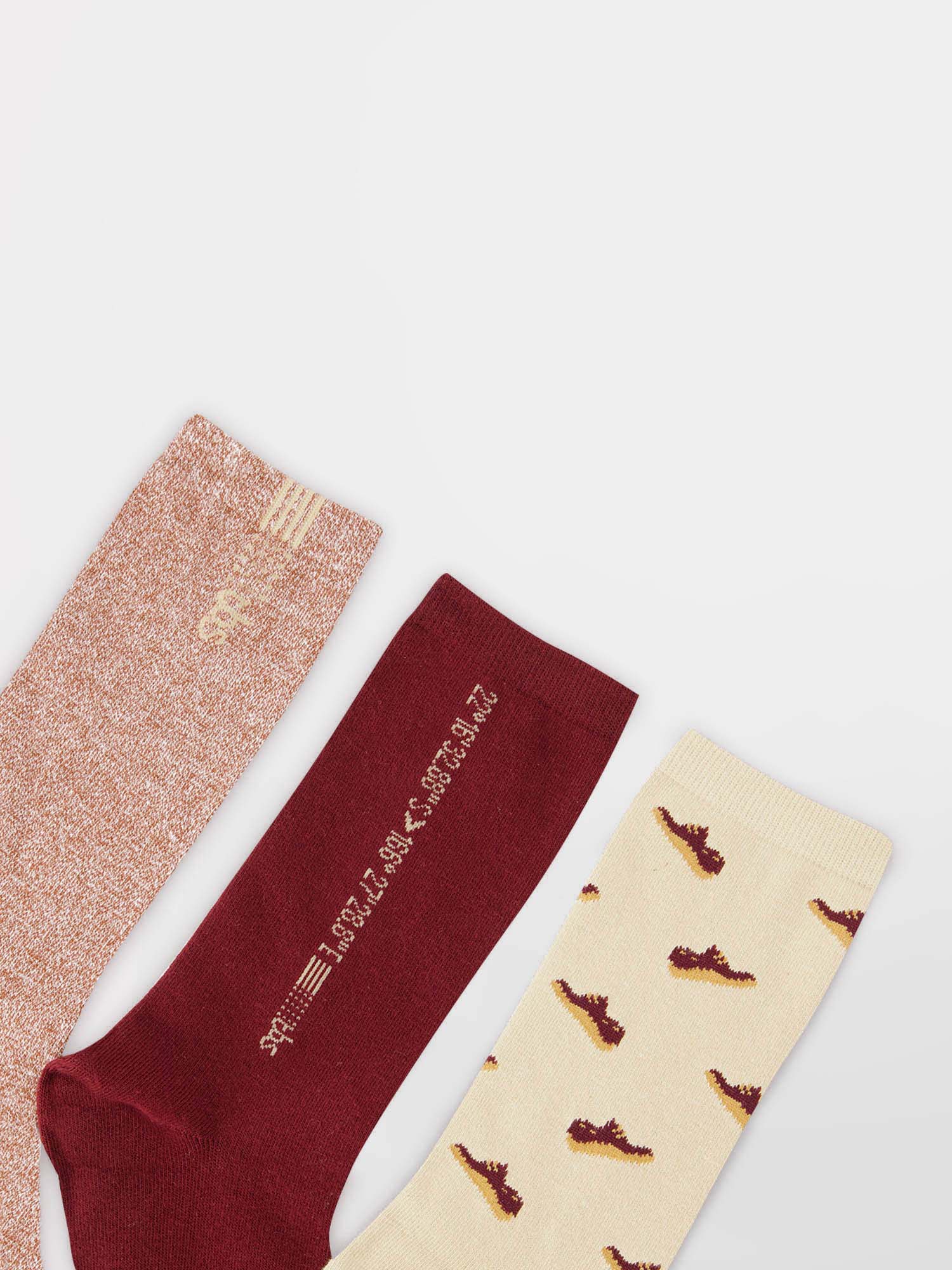 Chaussettes Homme Mi-Mollet Pack de 3 Paires