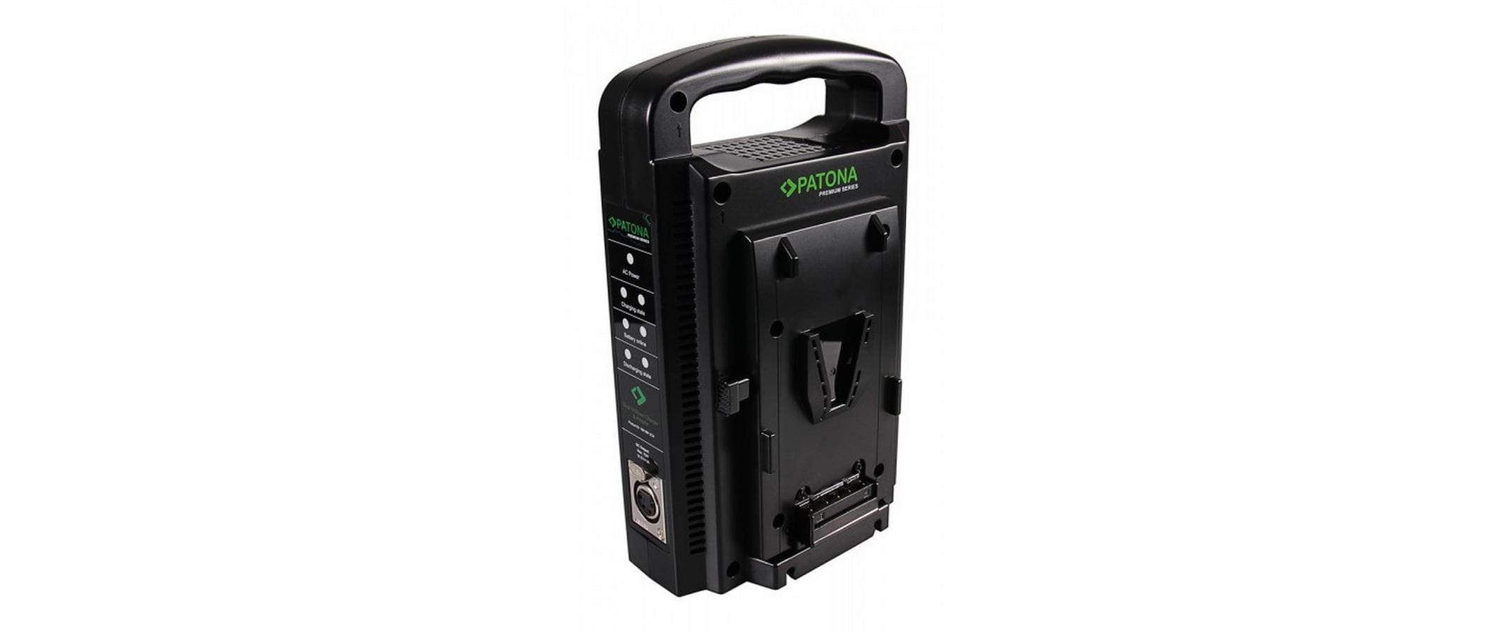 Ladegerät Dual V-Mount<br>Dual V-Mount Ladegerät f. Sony BP-95W BP-GL65 BP-190WS mit 4-Pin XLR Kabel