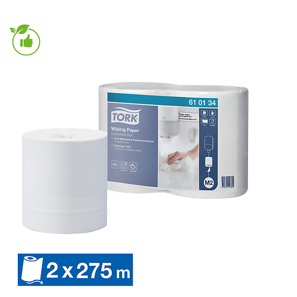 Essuie-mains à dévidage central Tork M2, lot de 2 bobines