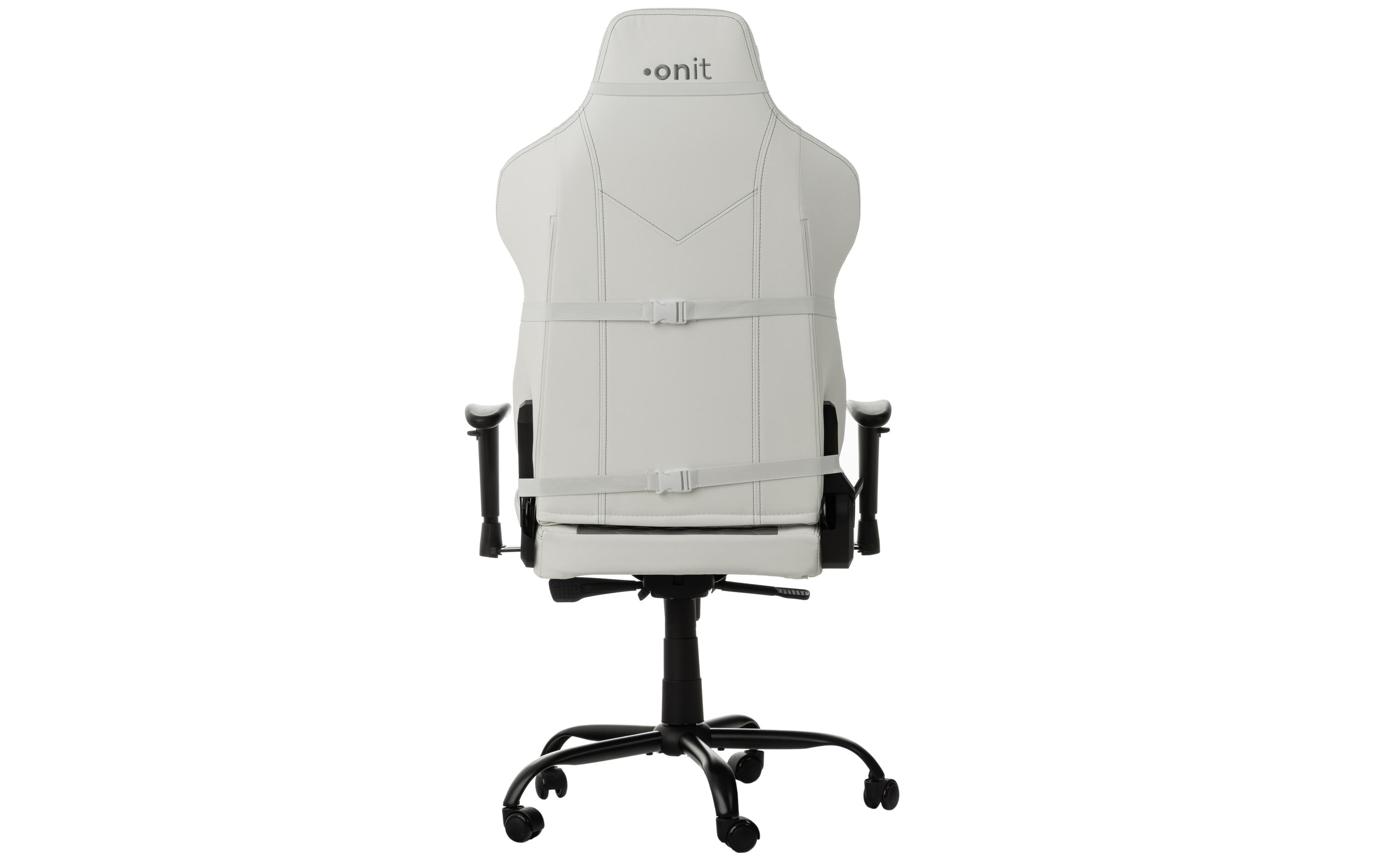 Gaming-Stuhl Weiss/Grau<br>Ergonomischer Stuhl für lange Gaming-Sessions und Arbeitstage