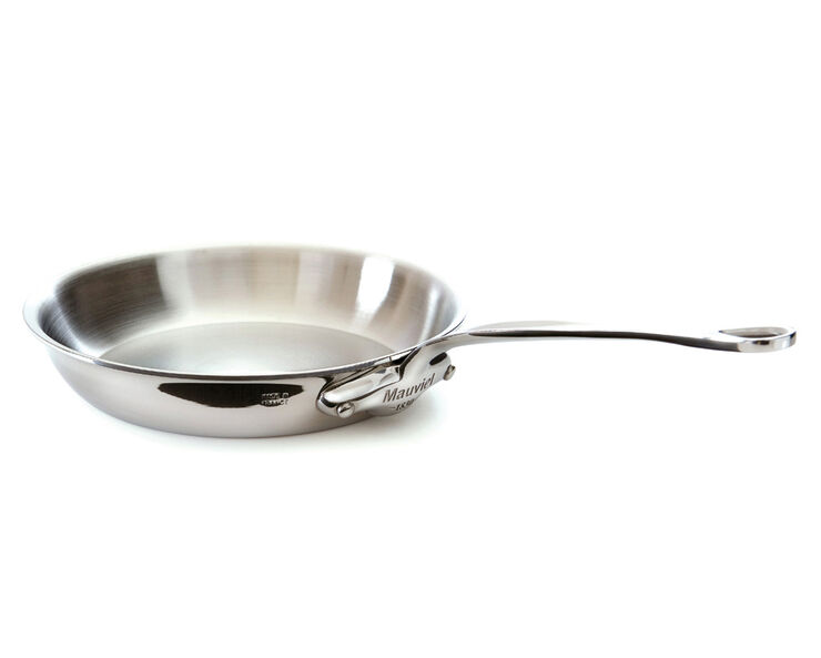 Mauviel Cook-style stegepande 24 cm. Stål/sort