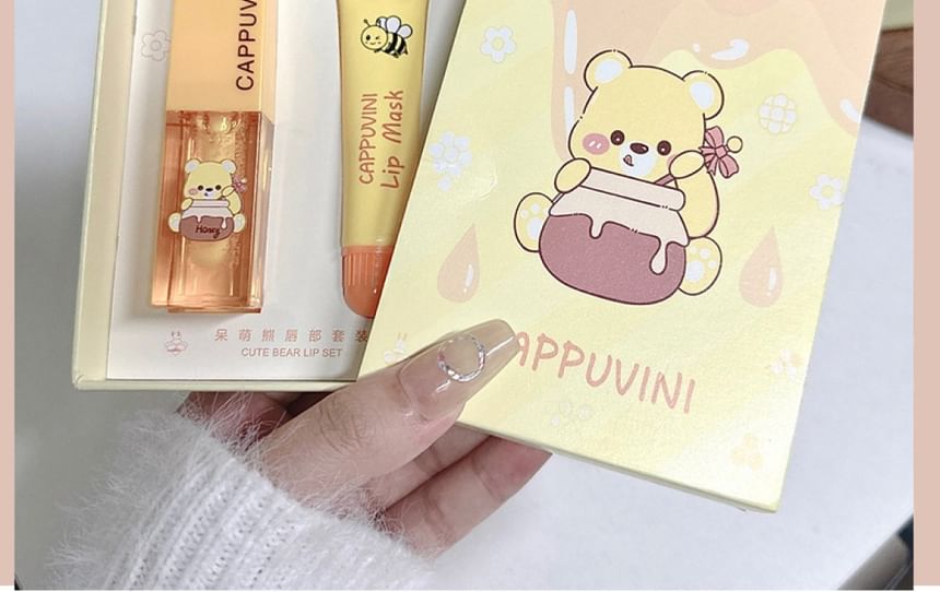 Cappuvini - Honing Lipolie & Lipmasker Set
