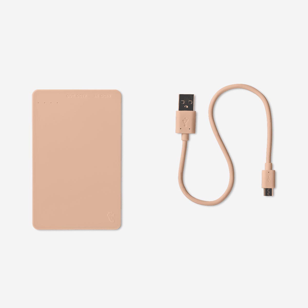 Beige powerbank - 4000 mAh