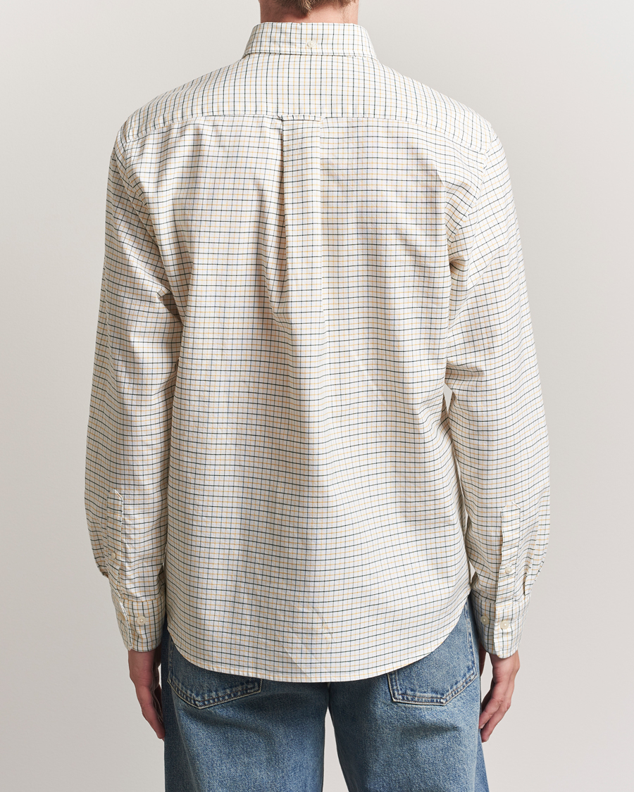 GANT Regular Fit Classic Checked Oxford Shirt Forest Green