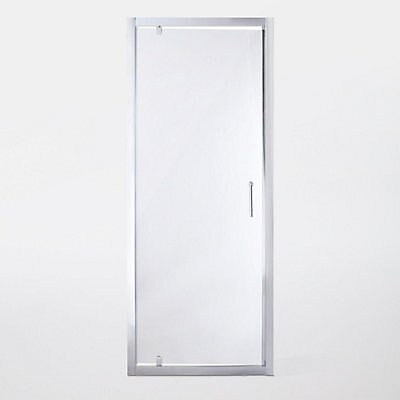 Porte de douche pivotante Cooke & Lewis Onega transparente 80 cm