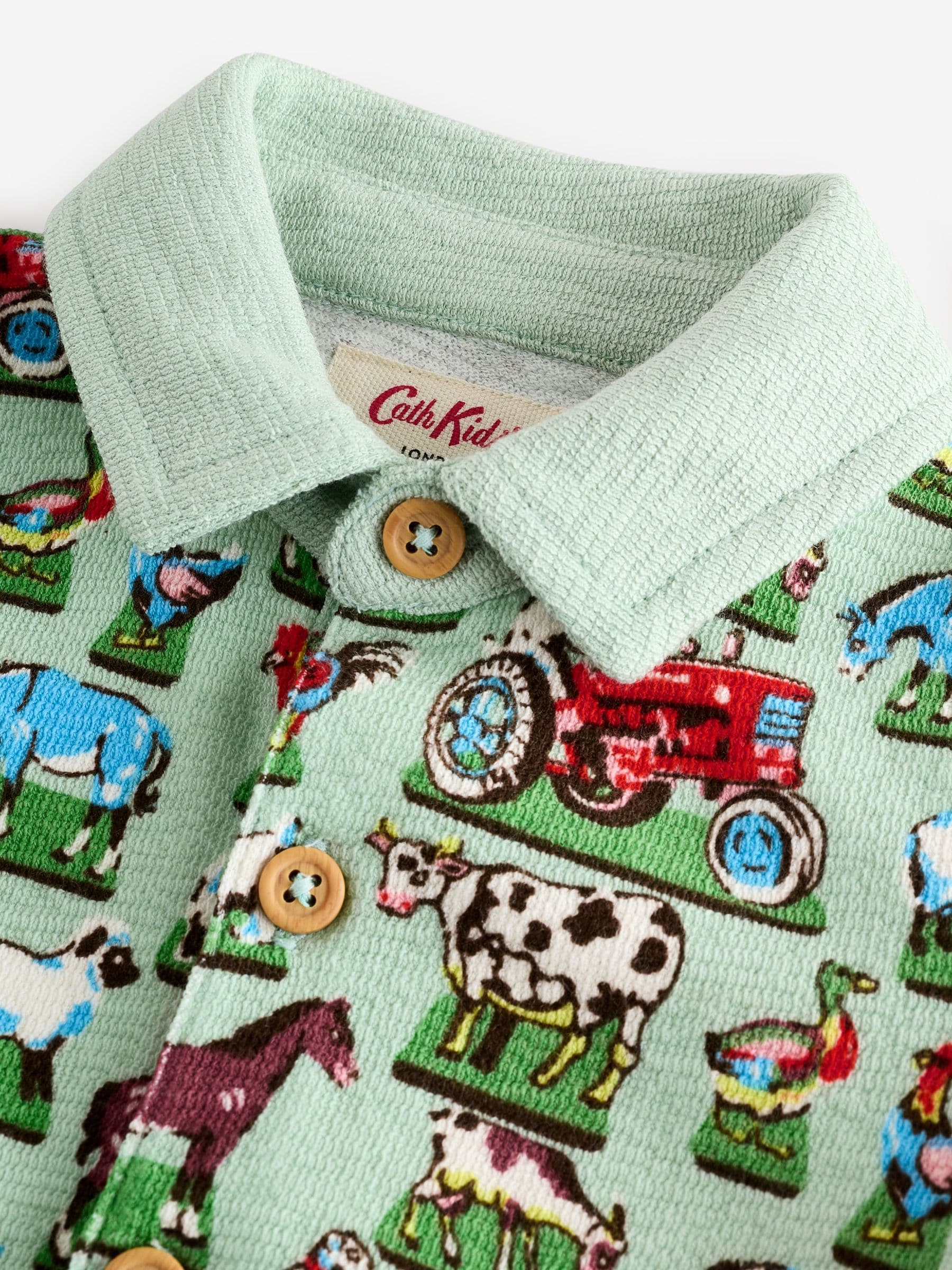 Groen boerderijkraag - 100% katoenen Cath Kidston rompertje
