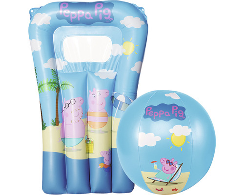 Happy People Peppa Pig strandset met waterbal en kinderluchtbed