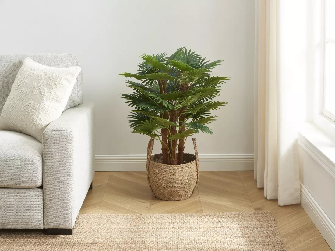 Arbre artificiel palmier - H.93 cm - Vert - RHAPIS