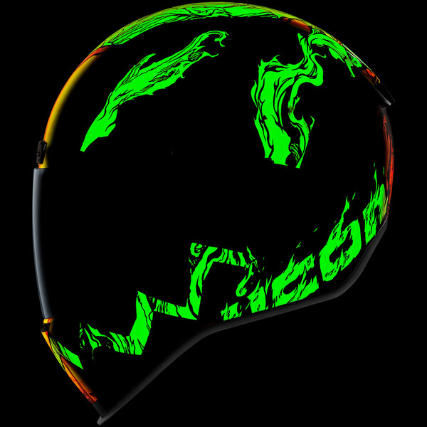 Icon - Casque Airform Trick or Street™ Orange / Vert