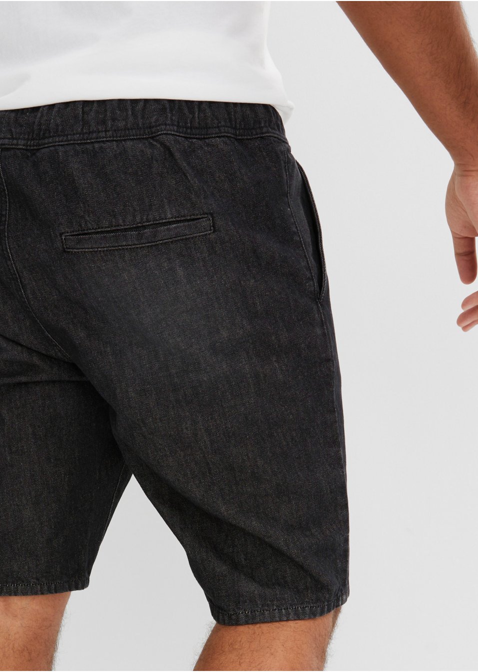 Lot de 2 bermudas en jean avec taille élastiquée, Regular Fit