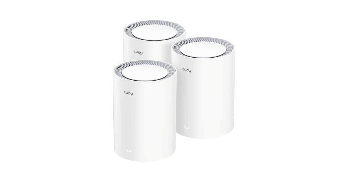 CudyAX3000 2.5G Mesh Wi-Fi 6 System (3-Pack) mesh router  (Wit)