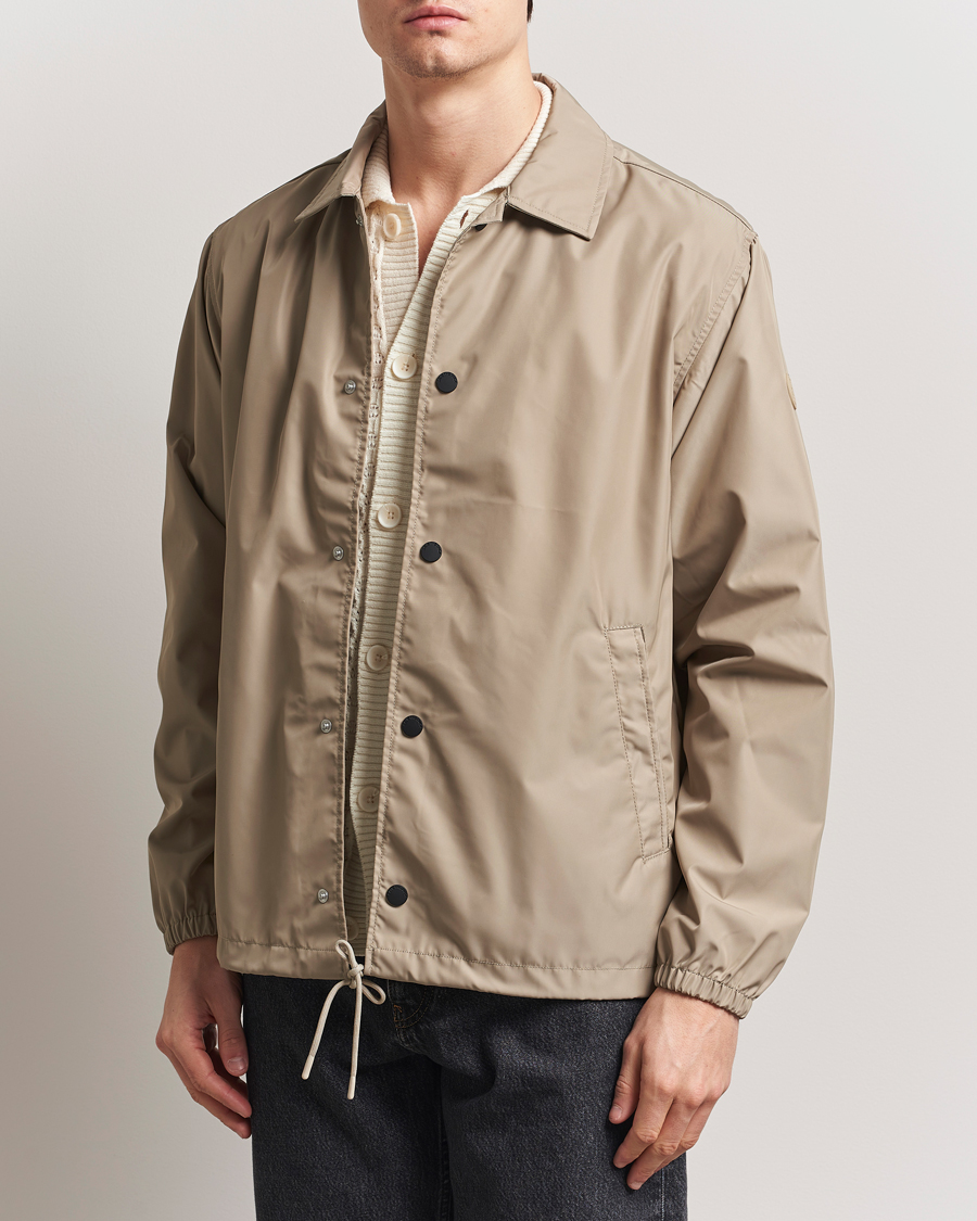 Save The Duck Prince Wind/Water Resistant Coach Jacket Stone Beige