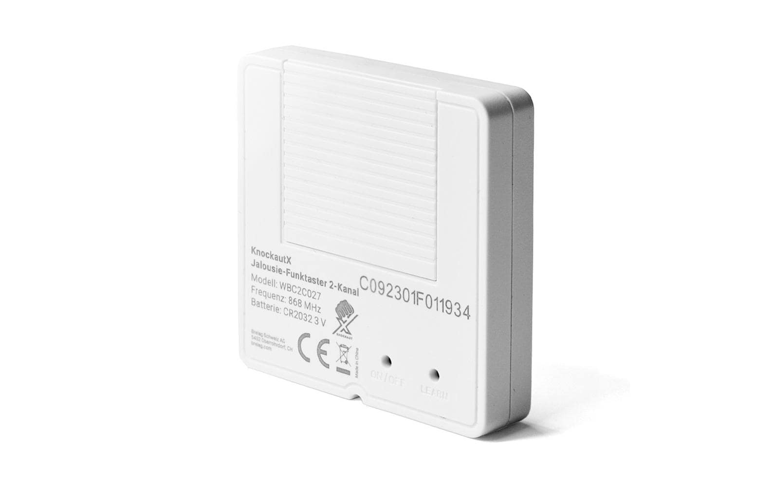 Smart Home Storen-Funktaster 2-KanalFunk-Handsender zur Steuerung von Rollläden und Markisten via KnockautX Plugin-Empfänger Multi STAK 3 / STAS 3