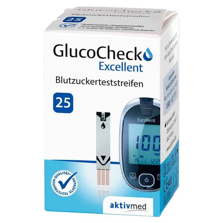 Gluco Check Excellent Teststreifen, 25 St