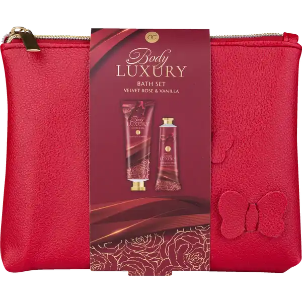 Badeset Body Luxury mit Kosmetiktasche