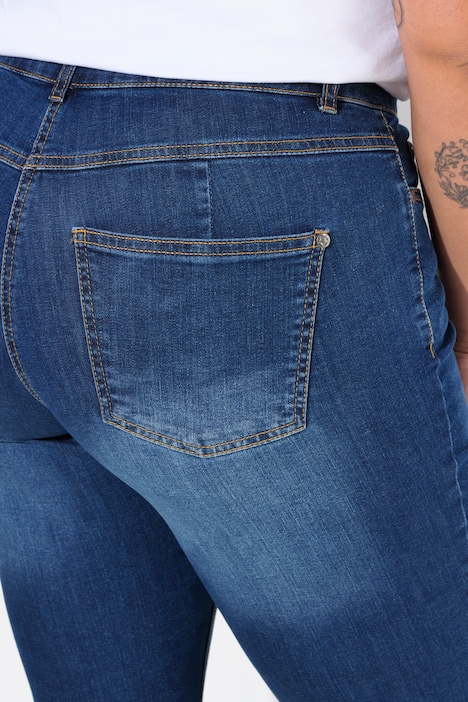 7/8-Jeans Claire, Stretchkomfort, geschnittener Saum, 5-Pocket