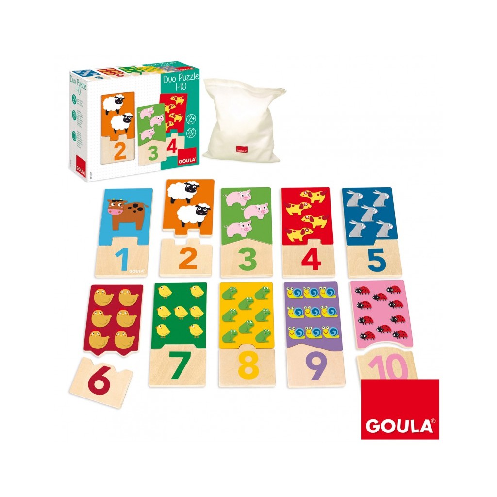 Duo Puzzle 1-10 - 20 Pièces