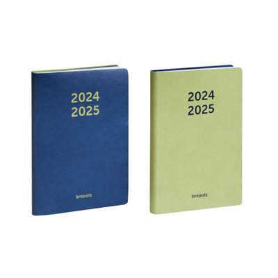 Agenda Colora - 1 jour par page - 12 x 17,5 cm - 2 couleurs disponibles - Brepols
