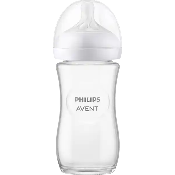 Natural Response Babyflasche aus Glas SCY933 / 01, 1M+ 240ml