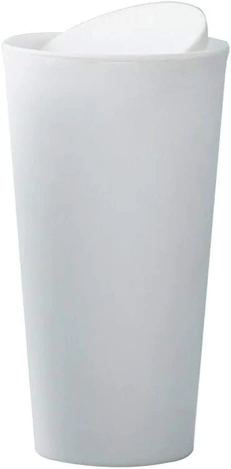 Poubelle avec Couvercle de 1L blanc Vendos85