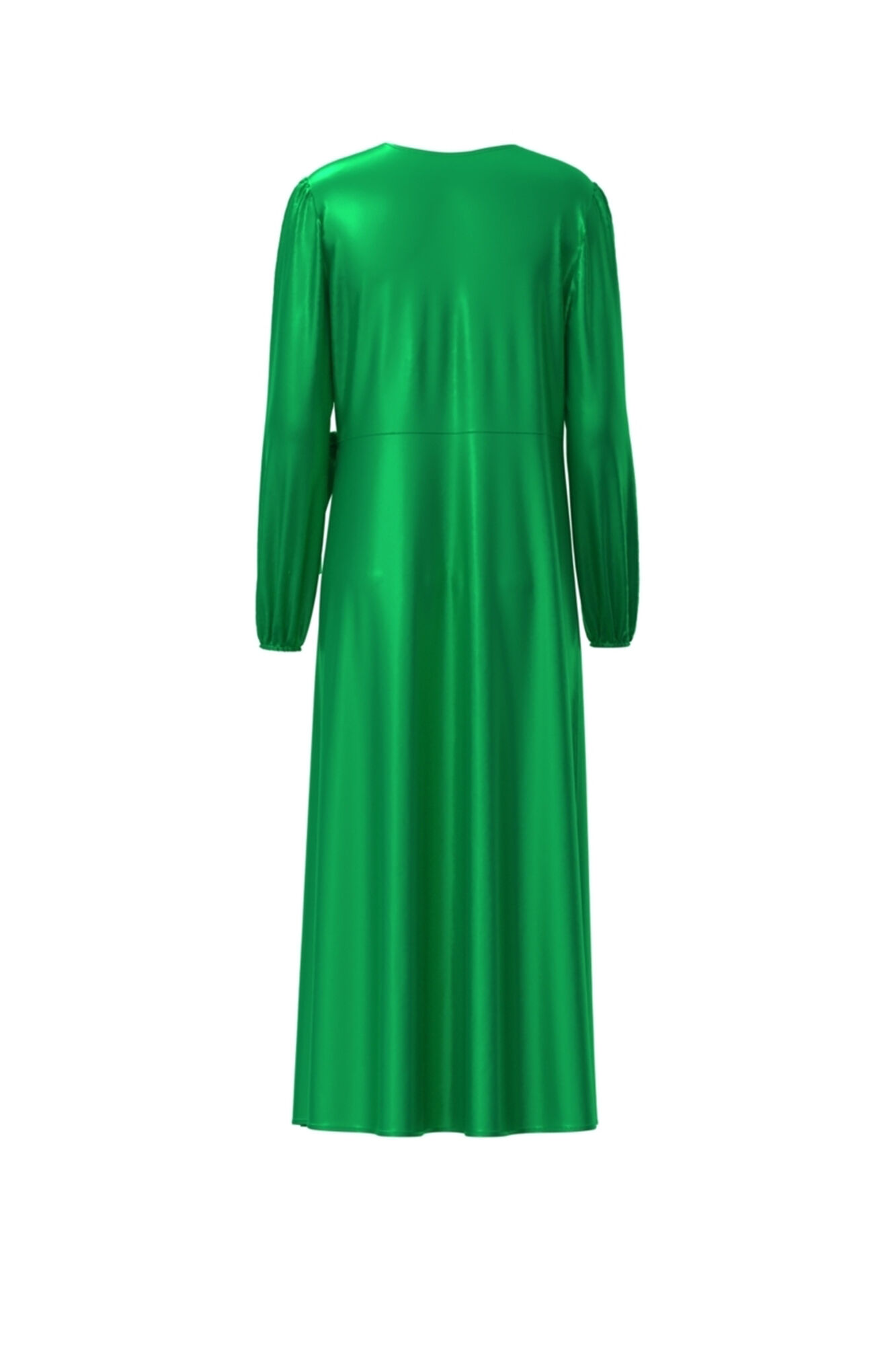Vestido longo envelope - Verde