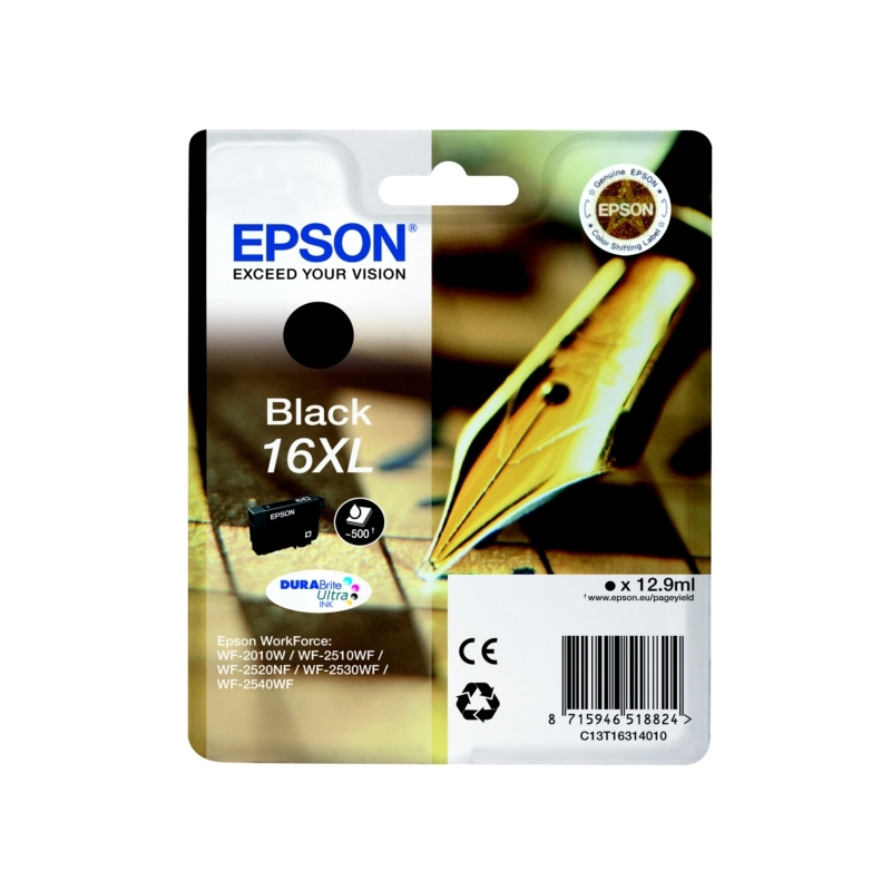 Epson 16XL Tintenpatrone, schwarz