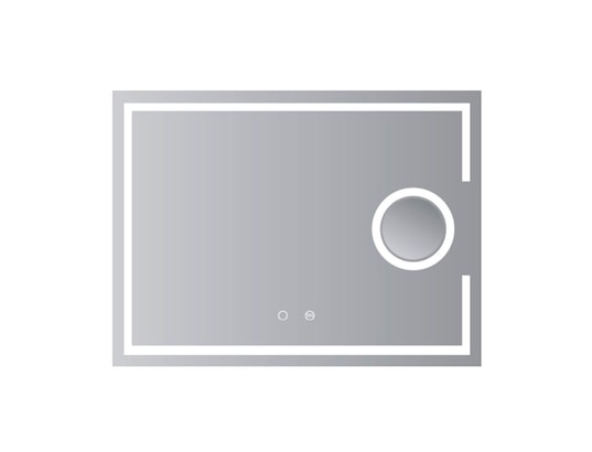LEDIMEX - Miroir triled l.100 x h.80 cm - zone grossissante - série ma...