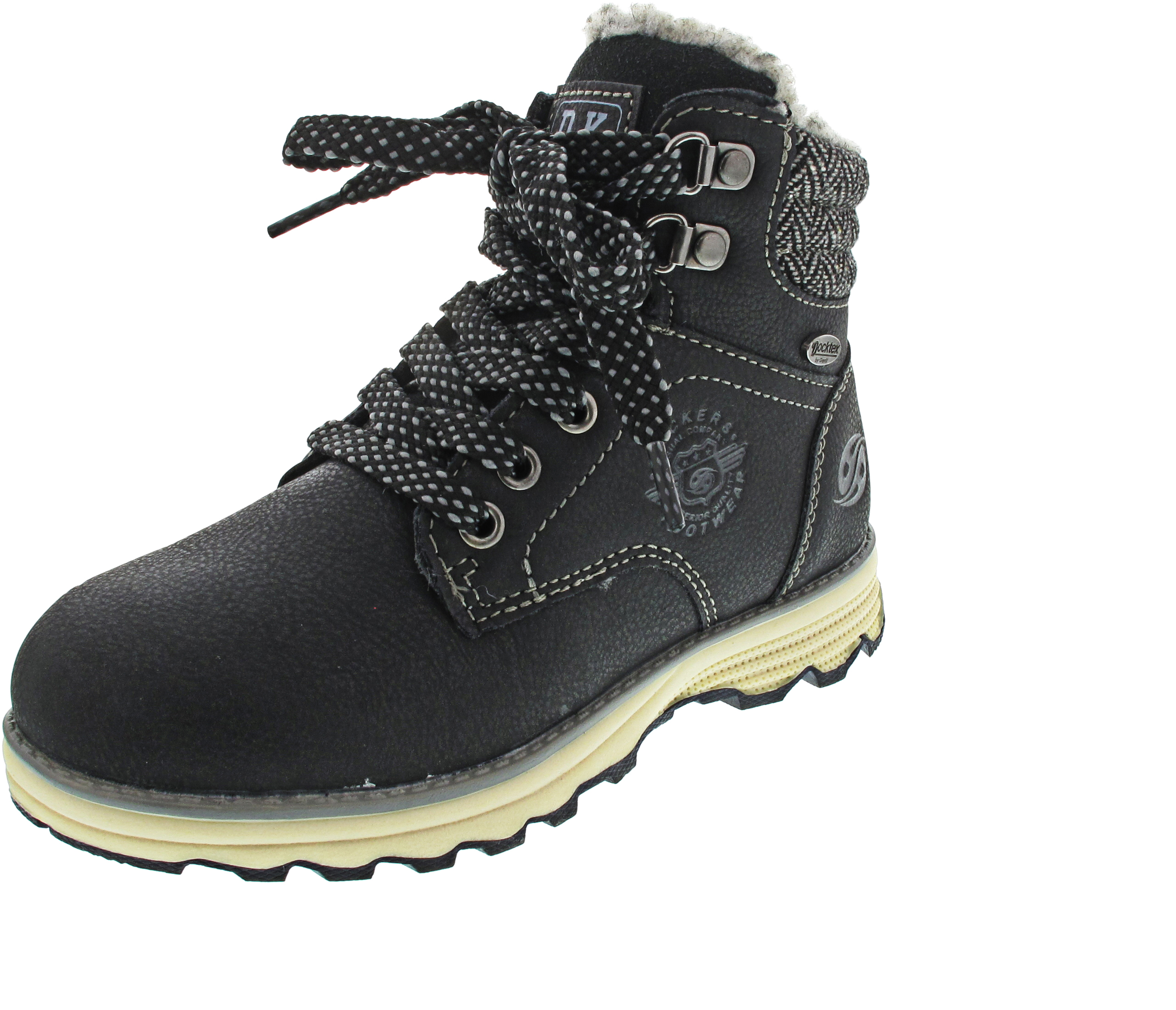 Dockers by Gerli Schnürboots TEX schwarz