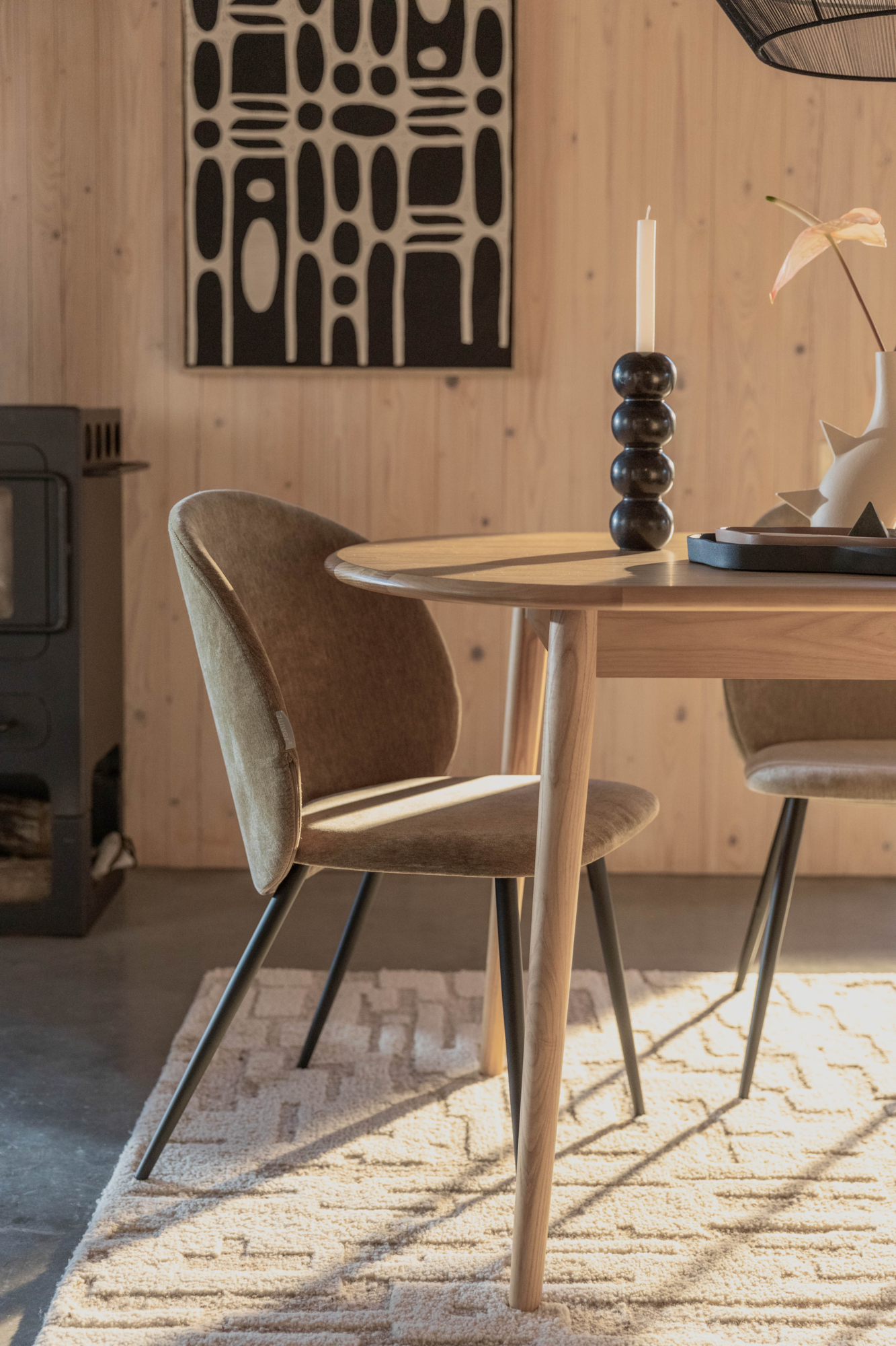 Eetkamerstoel Cozy Mustard