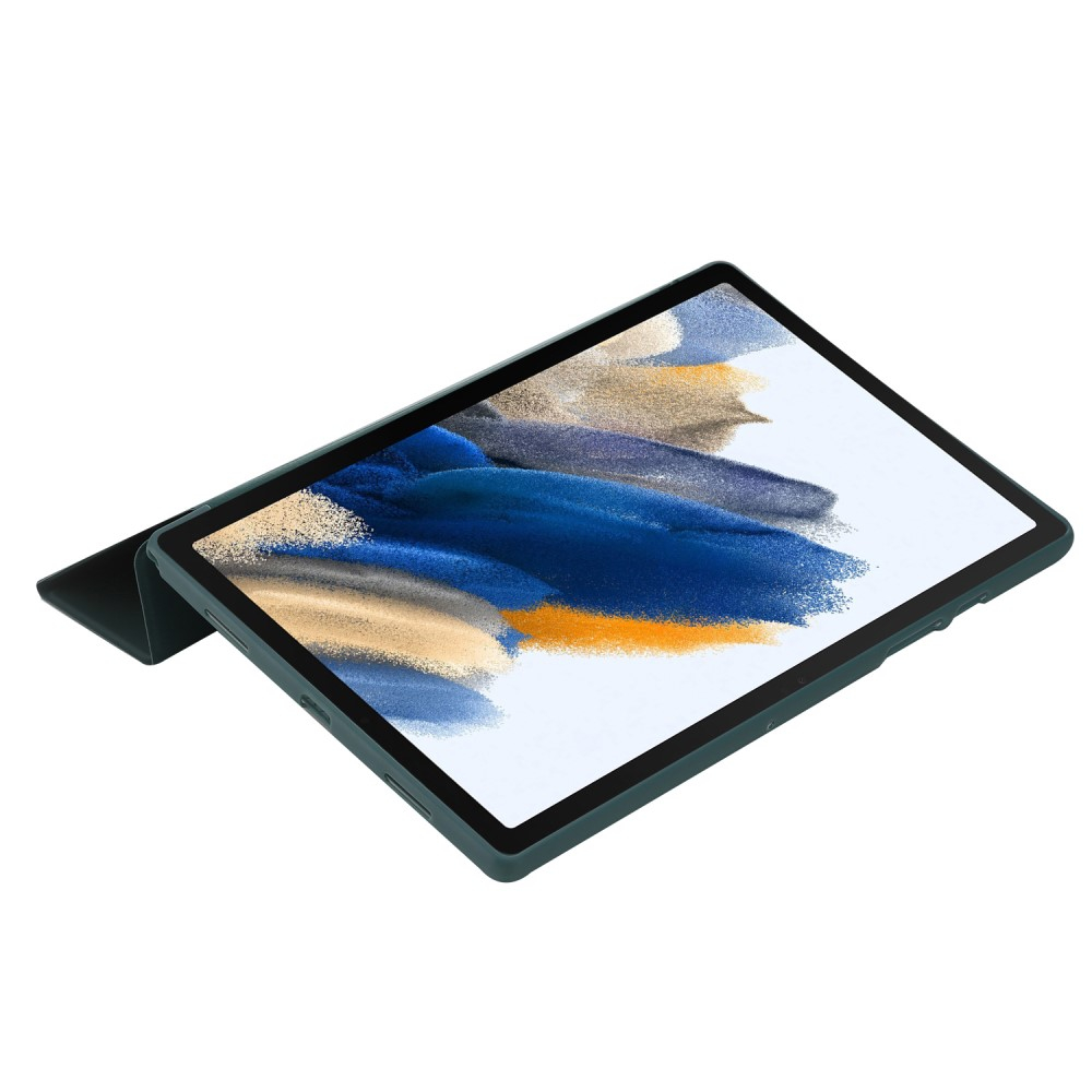 Samsung Galaxy Tab A11 / A9 Leder Tasche Origami Flip Case - Dunkelblau