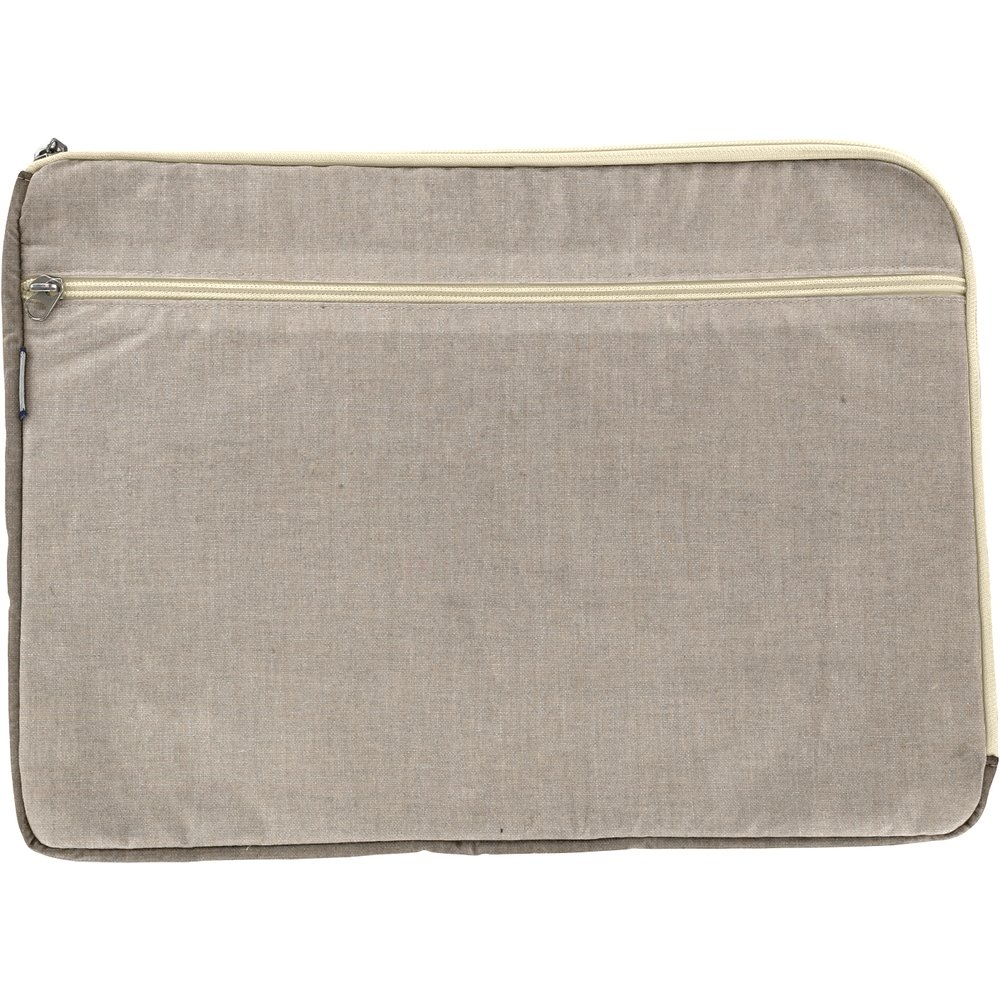 Pochette Ordinateur 15 Pouces Lin Argenté