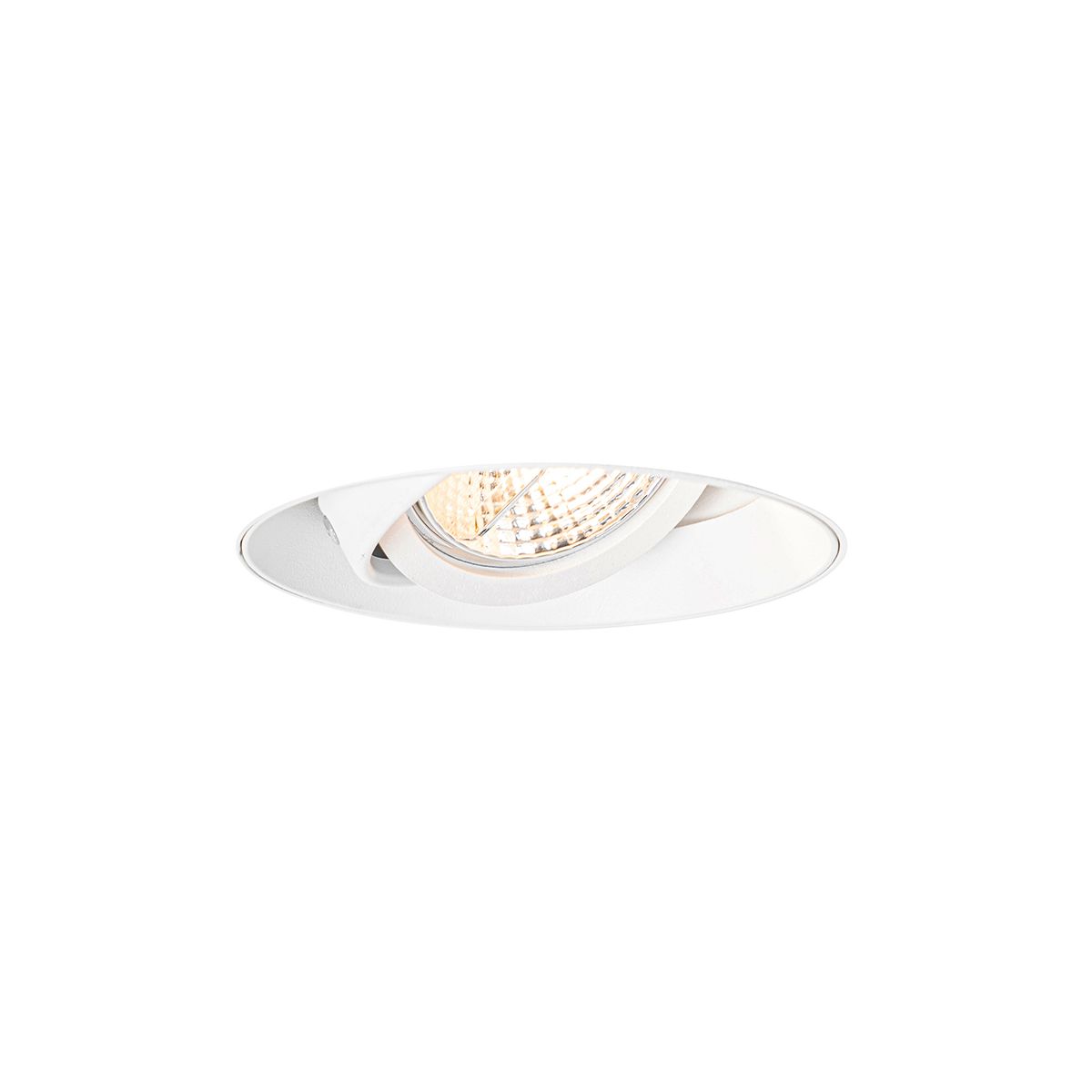 Set van 6 Moderne inbouwspot wit GU10 AR70 rond trimless - Oneon