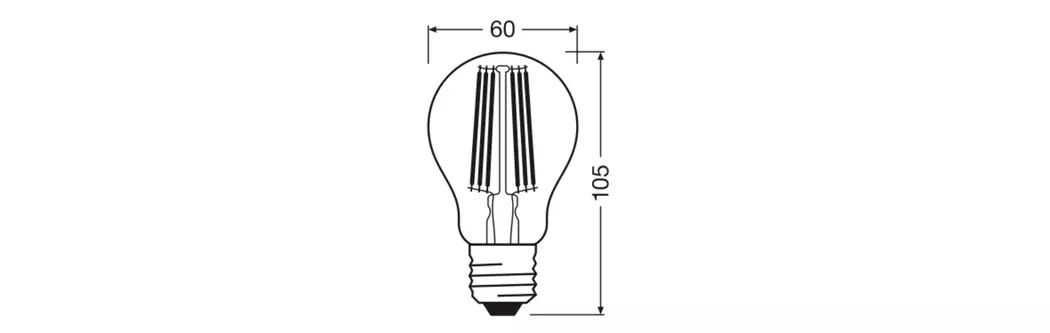 LED-Birne E27/5,7 Watt/Energie B