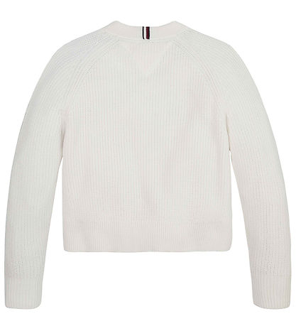 Tommy Hilfiger Bluse - Strick - Monotype - Ancient White