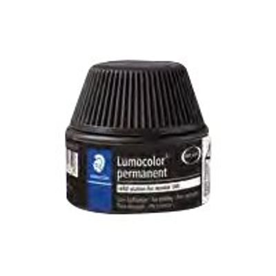 STAEDTLER Lumocolor - Flacon de recharge 20 ml - noir - pour marqueurs permanents Lumocolor 348