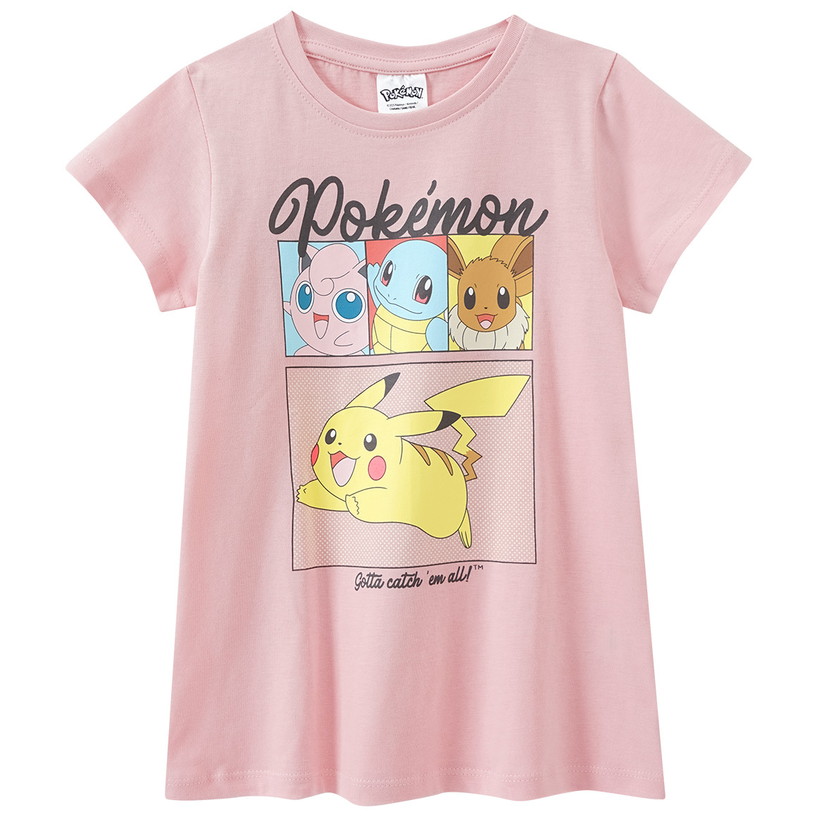 Topolino Pokémon Shorty mit Print hellrosa / beige