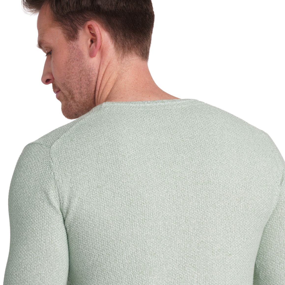 VanVaan Denim Herren Pullover meliert helloliv