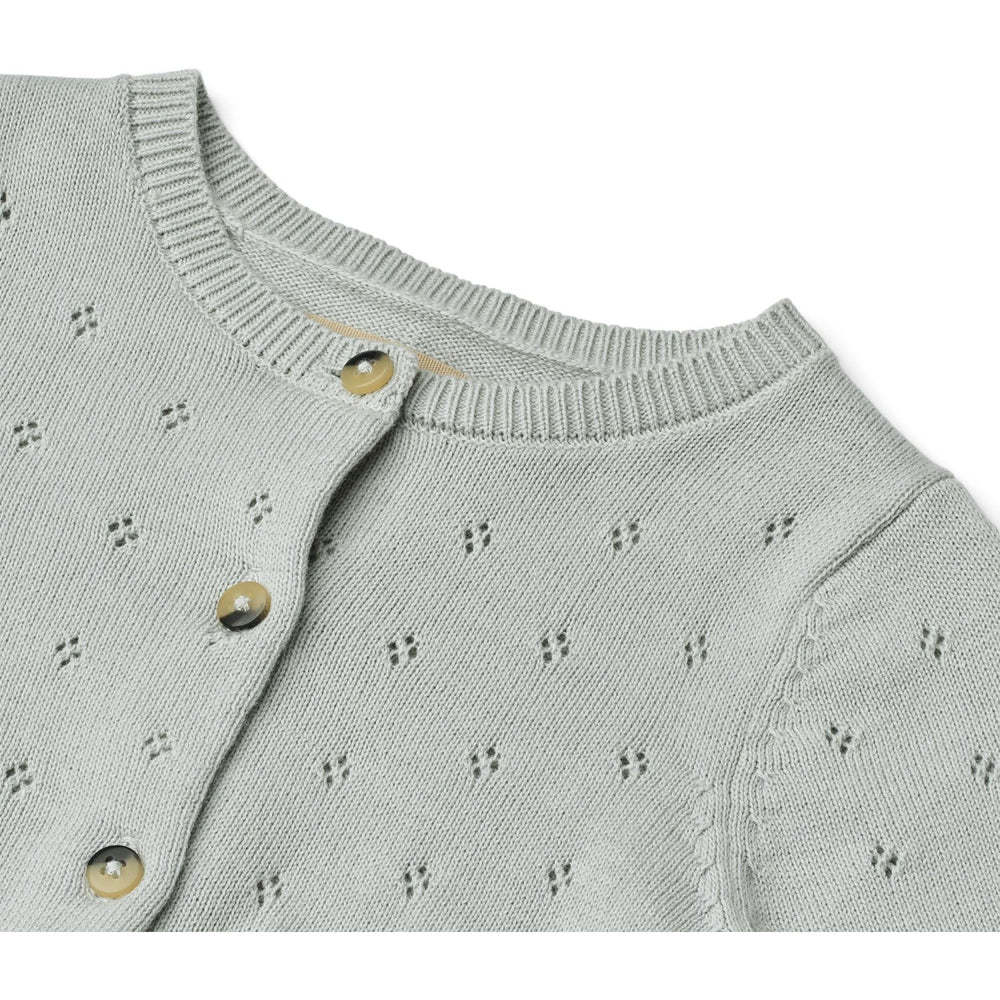 Køb Wheat Soft Blue Strik Cardigan Maia