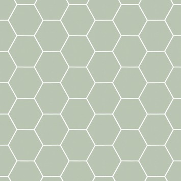 Vliesbehang Honingraat groen 101811