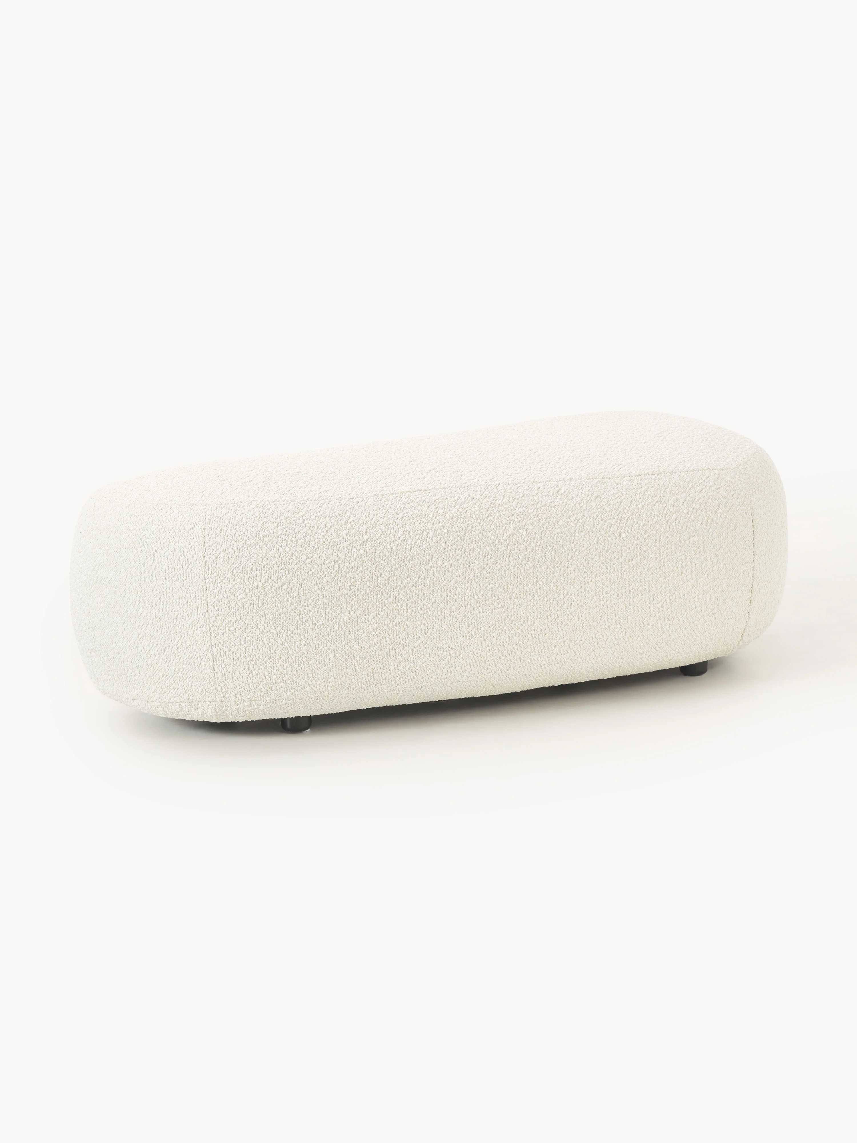 XL poef Alba van bouclé